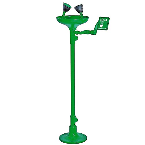 Lavaojos de pavimento con bañera - EiS Experts in Safety - Verde