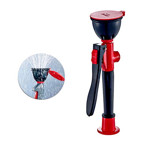 CGOLDENWALL Lavaojos de Emergencia de Mano Estación Portátil de Lavado de Ojos Ducha de Flujo Continuo para Ojos para Uso Industrial y de Laboratorio, con Manguera (Cabeza Simple)